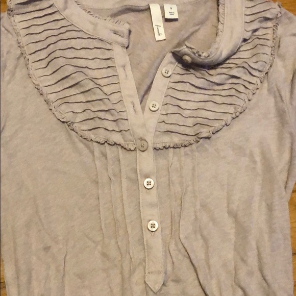 Tan Buttoned Top Nordstrom - Picture 2 of 4